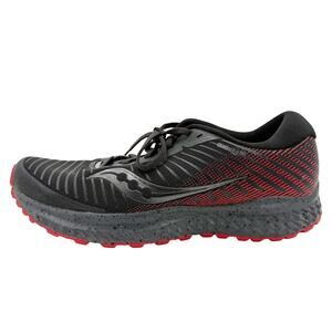 Saucony black & red Guide 13 TR shoes men's 10.5 trail running sneakers